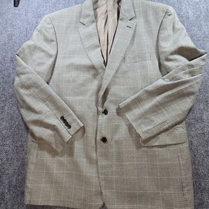 Lauren Ralph Lauren Men's Houndstooth Blazer in Black and Cream Sz 50L